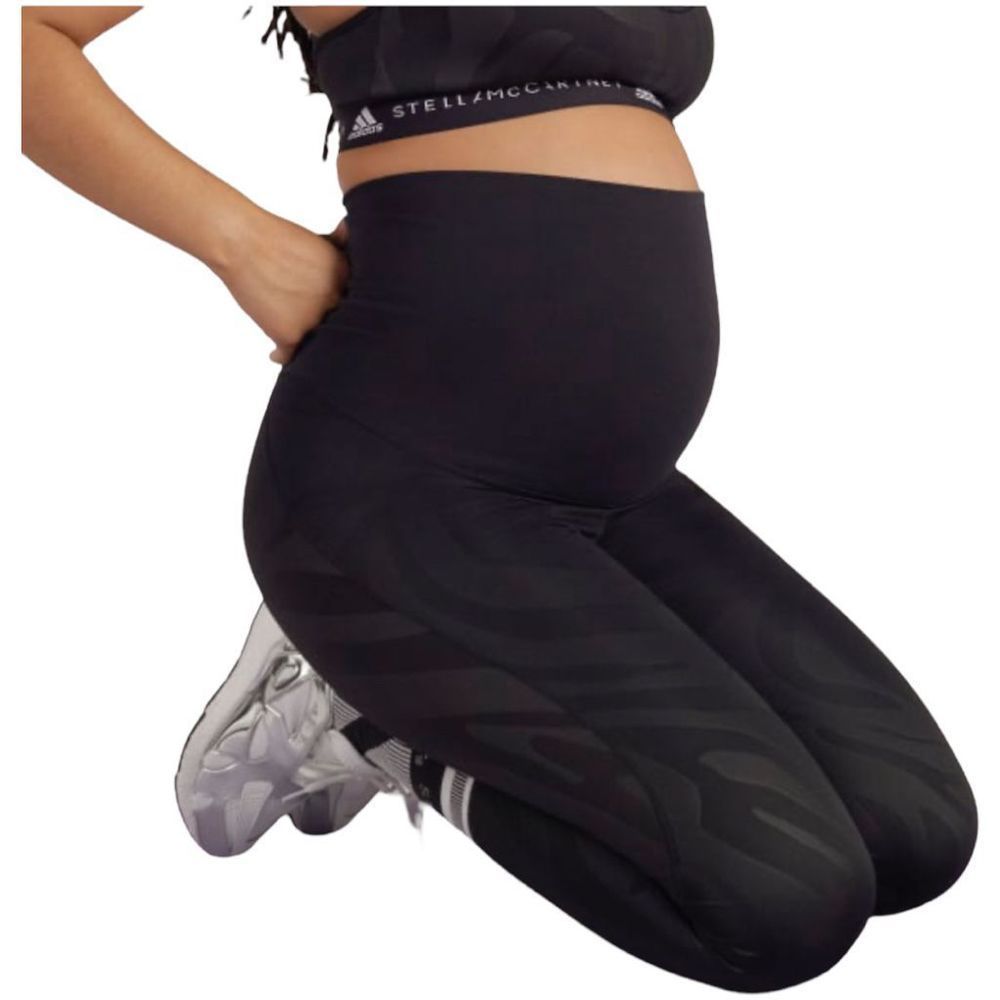 Adidas Stella McCartney women’s maternity black zebra leggings size L
